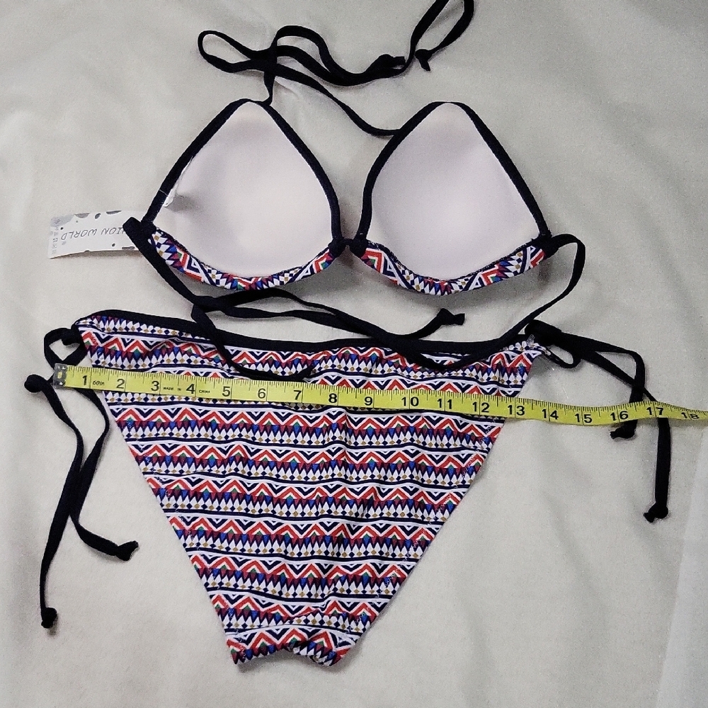 Aztec Patterned Bikini Set - image 7